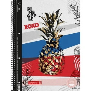 Коледж-блок А4 Premium, кліт, 80 арк., Pineapple