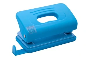 Діркопробивач Buromax пластиковий RUBBER TOUCH до 10арк блакитний (BM.4016-14)