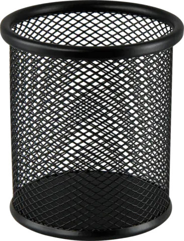 Стакан для ручок Buromax чорна кругла метал (BM.6202-01)