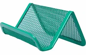 Підставка для візиток Buromax зелена прямокутна метал (BM.6225-04)
