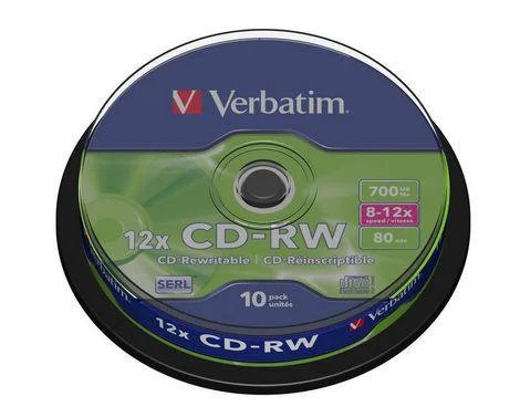 Диск CD-RW,700Mb,12-24х, Cake(10) (43480/43148/43123)