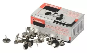 Кнопки Norma нікельові d 10х8 мм в упаковці 100 шт (4837)