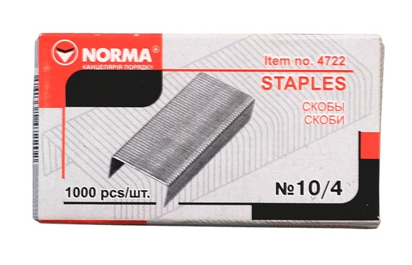Скоби Norma №10 метал 1000 шт. 4722N (04030150)