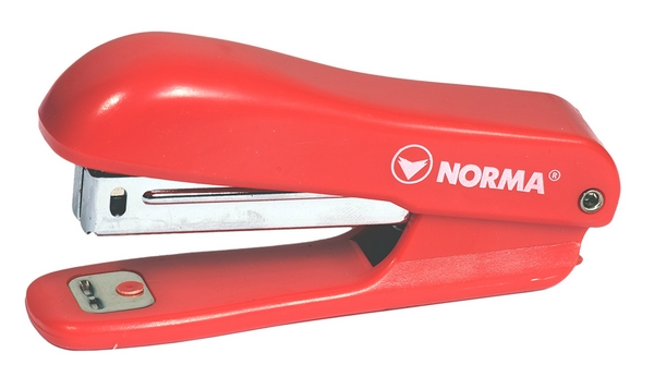 Степлер пластиковий Norma №10/4 40мм 10 арк. червоний (4029) 