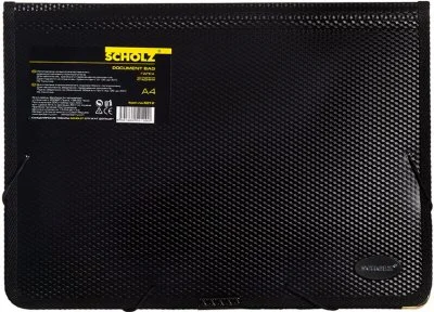 Папка-бокс на гумках SCHOLZ А4 чорний 800 мкм. 2 відділеня 5212-09 SCH (03100179)