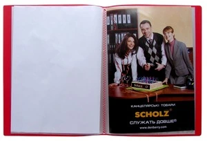 Папка з 40 файлами SCHOLZ червоний A4 файл 20 мкм. (6503)