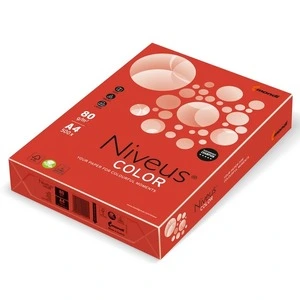 Папір кольоровий насичений Niveus CO44 А4 80г/м2 червоний 500арк. (A4.80.NVI.CO44.500