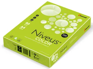 Папір кольоровий насичений Niveus LG46 А4 80г/м2 лайм 500арк. (A4.80.NVI.LG46.500)