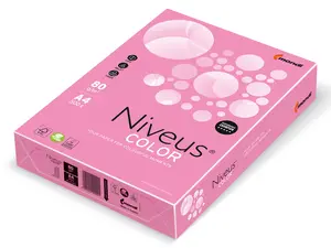 Папір кольоровий неоновий Niveus NEOPI А4 80г/м2 рожевий 500арк. (A4.80.NVN.NEOPI.500)