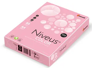 Папір кольоровий пастель Niveus PI25 А4 80г/м2 рожевий 500арк. (A4.80.NVP.PI25.500)