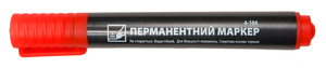 Маркер перманентний 4Office червоний 1 - 3 мм. круглий 4-104 (01160401)