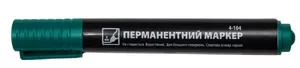 Маркер перманентний 4Office зелений 1 - 3 мм. круглий 4-104 (01160404)