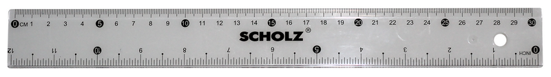Лінійка SCHOLZ 30 см. пластик прозорий 9030 (10010070)