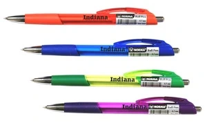 Ручка кулькова автоматична Norma INDIANA чорнило синє 0.7 мм пластик (337)