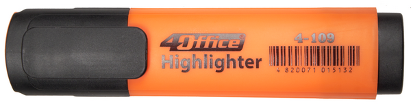 Маркер текстовий 4Office помаранчевий 1-5 мм клиноподібний  4-109 (01100302)
