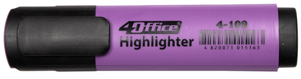 Маркер текстовий 4Office фіолетовий 1-5 мм клиноподібний 4-109 (0405047)