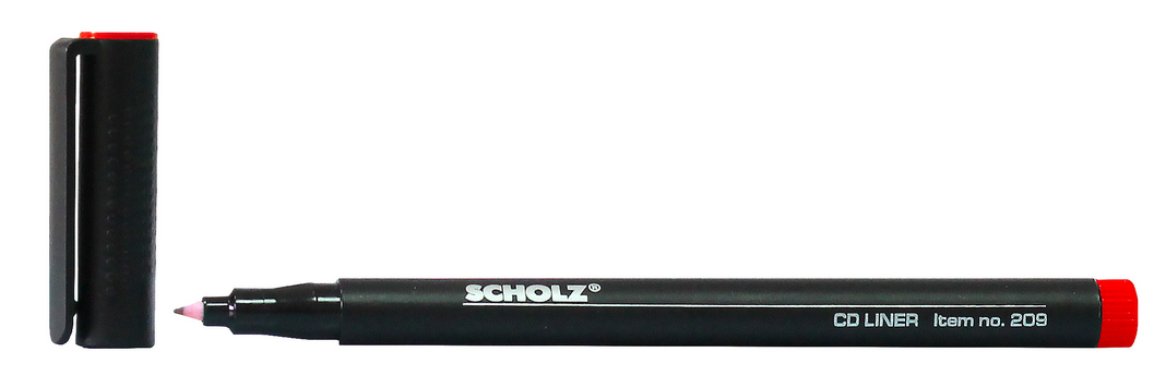 Маркер для CD та DVD SCHOLZ червоний 0.6 мм гострий 209 (01110131)