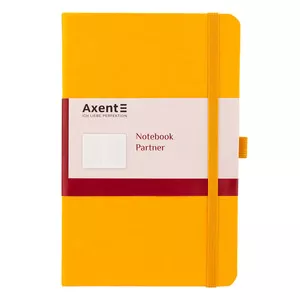 Зошит офісний Axent Partner 125х195 96 арк. клітинка тверда палітурка жовтий (8201-08-A)