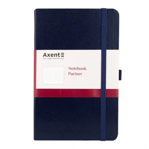 Зошит офісний Axent Partner 125х195 96 арк. клітинка тверда палітурка синя (8201-02-A)