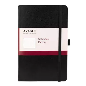 Зошит офісний Axent Partner 125х195 96 арк. клітинка тверда палітурка чорна (8201-01-A)