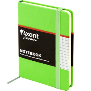 Зошит офісний Axent Partner 95х140 96 арк. клітинка тверда палітурка салотовий (8301-04-A)