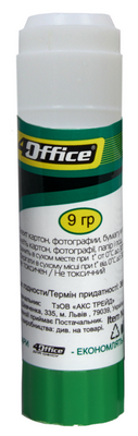 Клей-олівець 4OFFICE 9 г PVA  4-337 (04120390)
