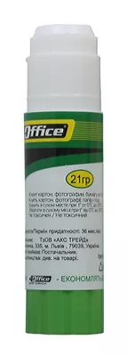 Клей-олівець 4OFFICE 21 г PVA 4-339 (04120560)