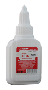 Клей канцелярський Norma 40 г PVA з пензликом (4635)