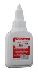 Клей канцелярський Norma 40 г PVA з пензликом (4635)