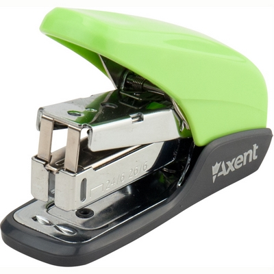 Степлер пластиковий Axent Shell PS № 24/6 20 арк. салатовий (4841-09-A)