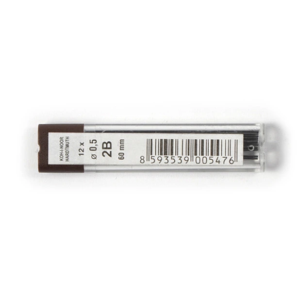 Стержні до олівця KOH-I-NOOR 0.5 мм  2B (4152.2B)