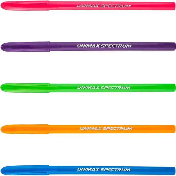 Ручка кулькова Unimax Spectrum Fashion чорнило синє 1.0 мм пластик (UX-135-02)