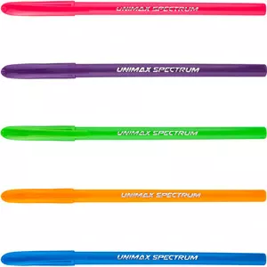 Ручка кулькова Unimax Spectrum Fashion чорнило синє 1.0 мм пластик (UX-135-02)