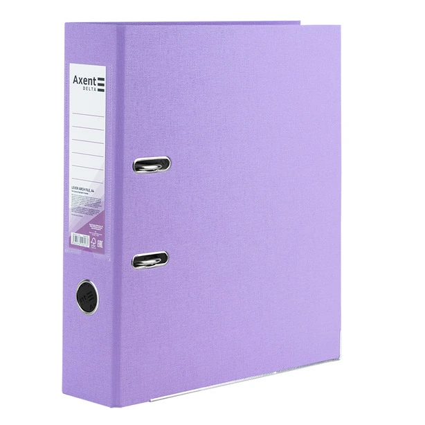 Папка-реєстратор Axent Pastelini бузкова A4 75 мм одностороння PP (D1714-36C)