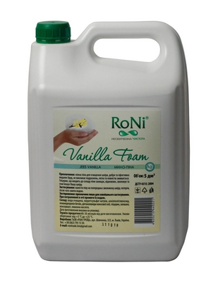Мило-піна "Jees Vanilla" з гліцерином ТМ RoNi 5л ПЕТ Каністра (440221)