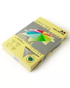 Папір кольоровий Spectra Color Yellow 160 А4 80г/м2 жовтий пастель 500 арк. (16.4400)