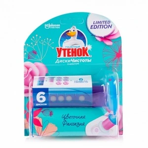 Диск Чист Квітковий Вихор Туалетне Каченя 6шт х 38г  (6833)