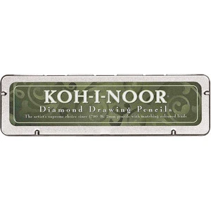 Набір олівців механічно цангових KOH-I-NOOR  асорті металевий шестигранний  0.5 мм з гумкою (5217)