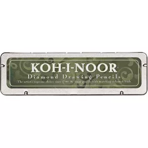 Набір олівців механічно цангових KOH-I-NOOR  асорті металевий шестигранний  0.5 мм з гумкою (5217)