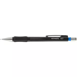 Олівець механічний KOH-I-NOOR All BLACK чорний пластиковий круглий  0.7 мм з гумкою (5054)