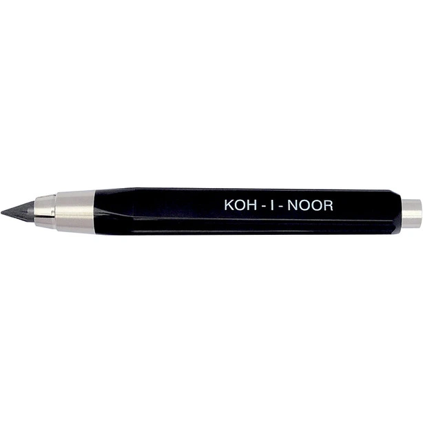 Олівець механічно цанговий KOH-I-NOOR  чорний металевий тригранний  0.5 мм без гумки (5344)
