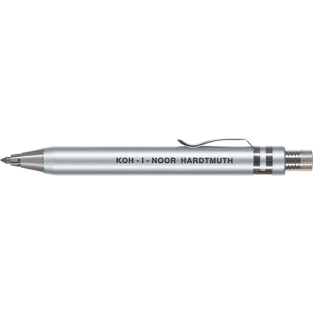 Олівець механічно цанговий KOH-I-NOOR  чорний металевий круглий  0.3 мм без гумки (5358S)