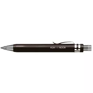 Олівець механічно цанговий KOH-I-NOOR Nature чорний металевий круглий  0.3 мм без гумки (5358B)