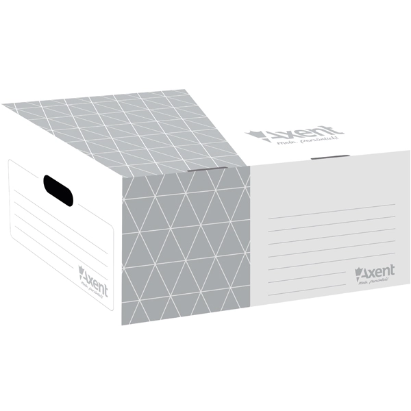Коробка для боксів архівних Axent 365х265х560 мм сірий (1734-03-A)
