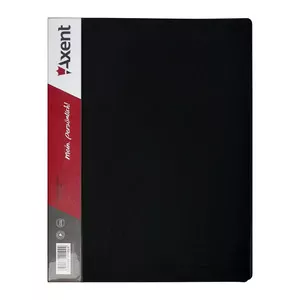 Папка на 2-х кільцях Axent A4 чорний 25 мм пластик (1207-01-A)