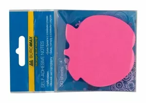 Блок для нотаток "Яблуко" Buromax 50 арк. асорті неон (BM.2360-99)