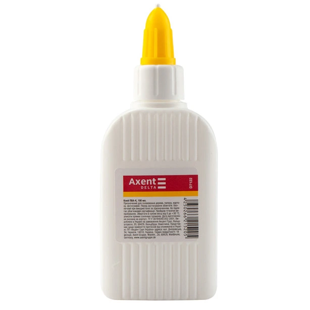 Клей ПВА Axent Delta 100 г PVA ковпачок-дозатор (D7122)