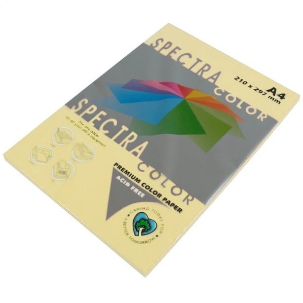 Папір кольоровий  Spectra Color  А4 160г/м2 250арк. інтенсив Lemon 210 лимонний (16.4448)