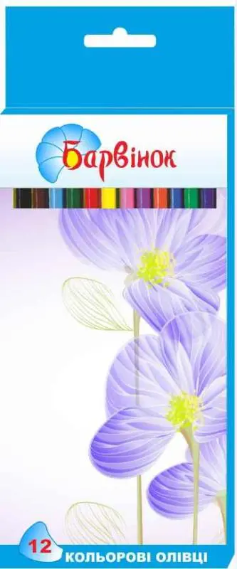 Набір олівців 12 кольорів, 5-202/1, Барвінок (01152510)