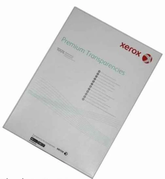 Плівка А4, 100арк., Plain Transparency без підкладки та смужки, 8202, Xerox 